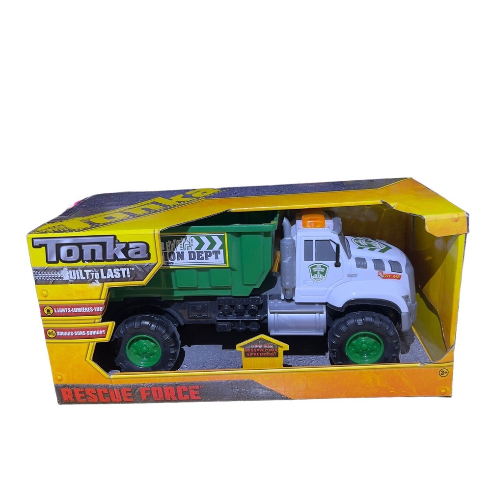 TONKA Built To Last 2017 Hasbro Rescue Force Sanitation Dept 12" Dump Truck NIB